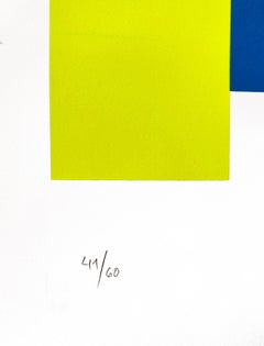 Abstract Geometric Colorfull Balart Concreto Mondrian Silkscreen Constructivism