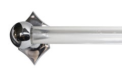 Waldorf Astoria Bathroom Nickel Glass Art Deco Towel Bar