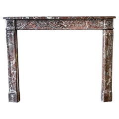 Waldorf Astoria Brown Louis XVI Regency Marble Mantel