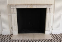 Waldorf Astoria Carved Marble English Regency Mantel