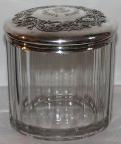 Waldorf Astoria Cuban Cigar Jar with Silver Lid
