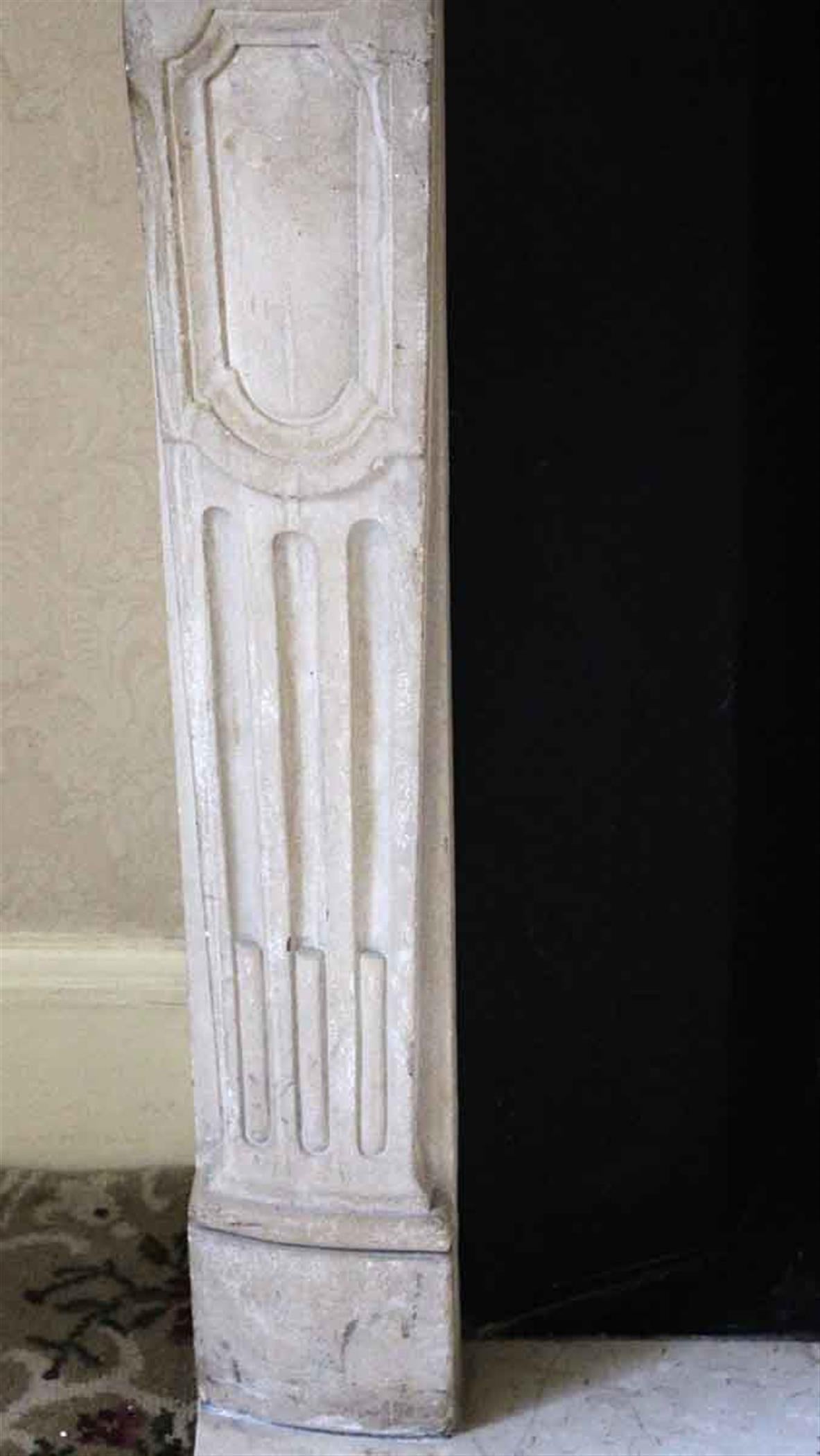 Waldorf Astoria French Carved Limestone Mantel, Circa Early 1900s 5
