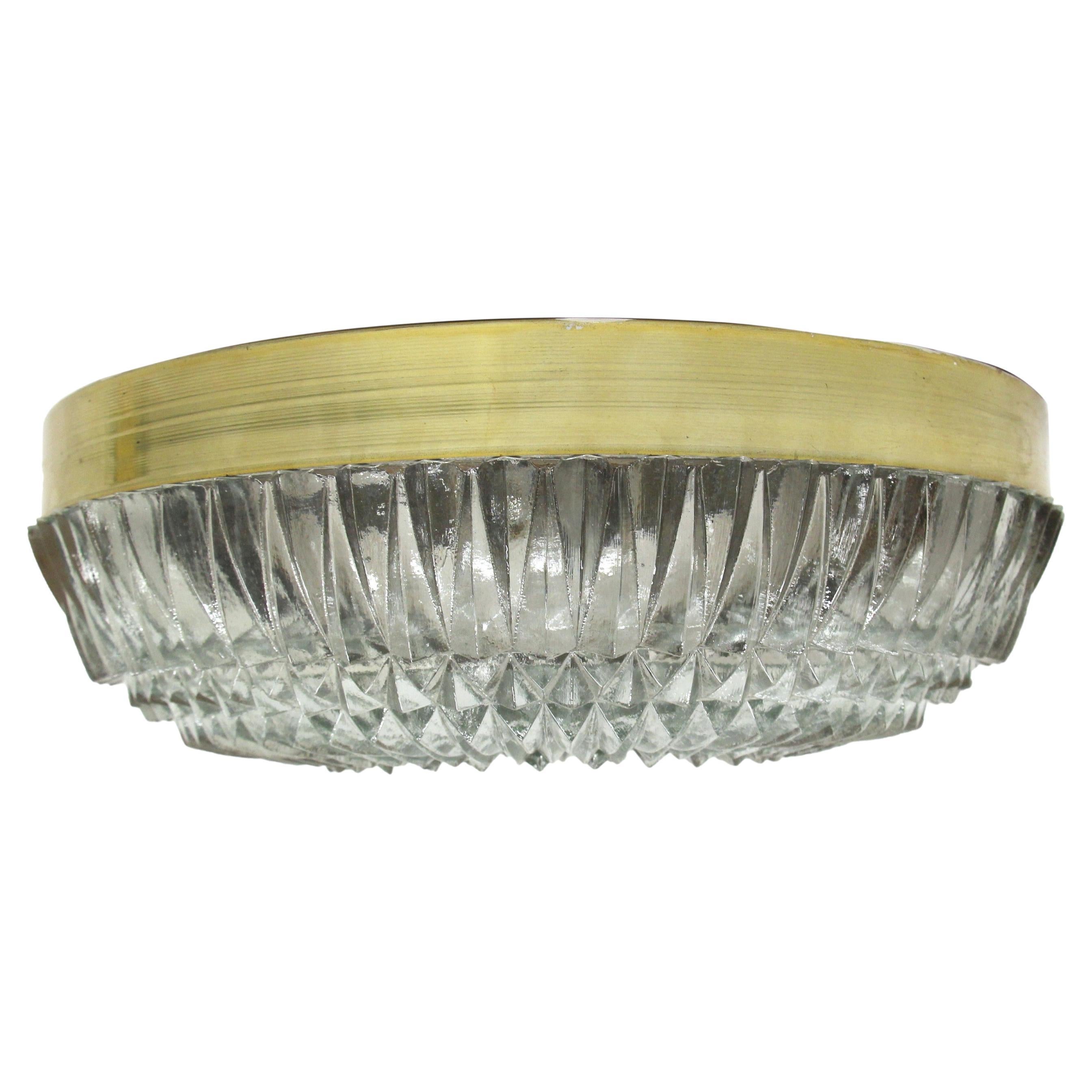 NYC Waldorf Astoria Hotel Flush Mount Fixture Cast Crystal For Sale at 1stDibs flush mount