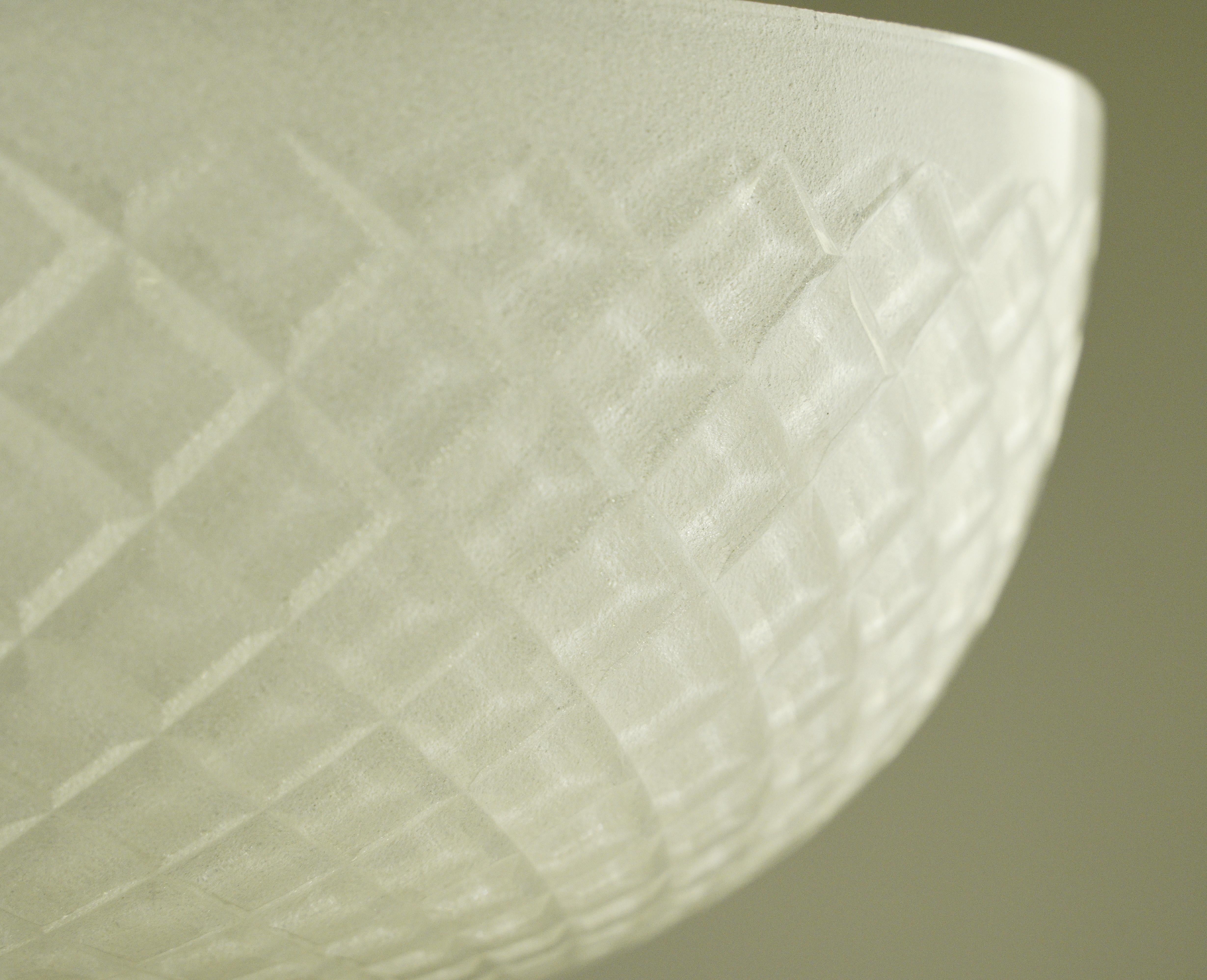 Brass Waldorf Astoria Hotel Cut Crystal Semi Flush Light Qty Available Frosted Hue For Sale