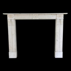 Waldorf Astoria Hotel English Regency White Marble Mantel