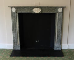 Waldorf Astoria Hotel Gray Marble Mantel with Urn Detail