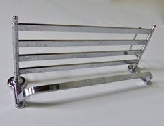 Waldorf Astoria Hotel, NYC, Nickel-Plated Brass Hotel Storage Towel Racks