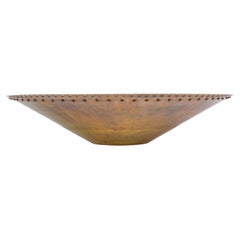 Waldorf Astoria Hotel Restaurant Bronze Bowl with Rivets