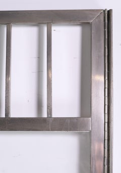 Waldorf Astoria Hotel Shower Nickeled Door Top Vent Bars Glass Panel