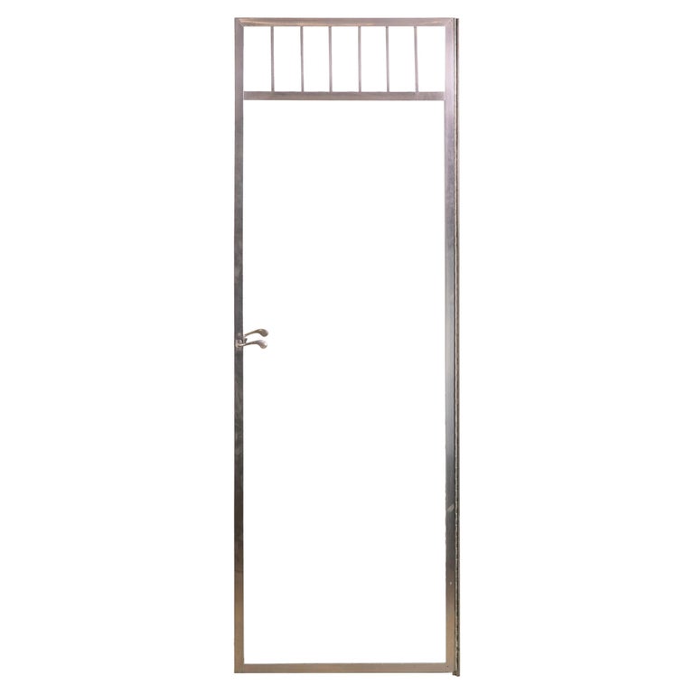 Waldorf Astoria Hotel Shower Nickeled Door Top Vent Bars Glass Panel