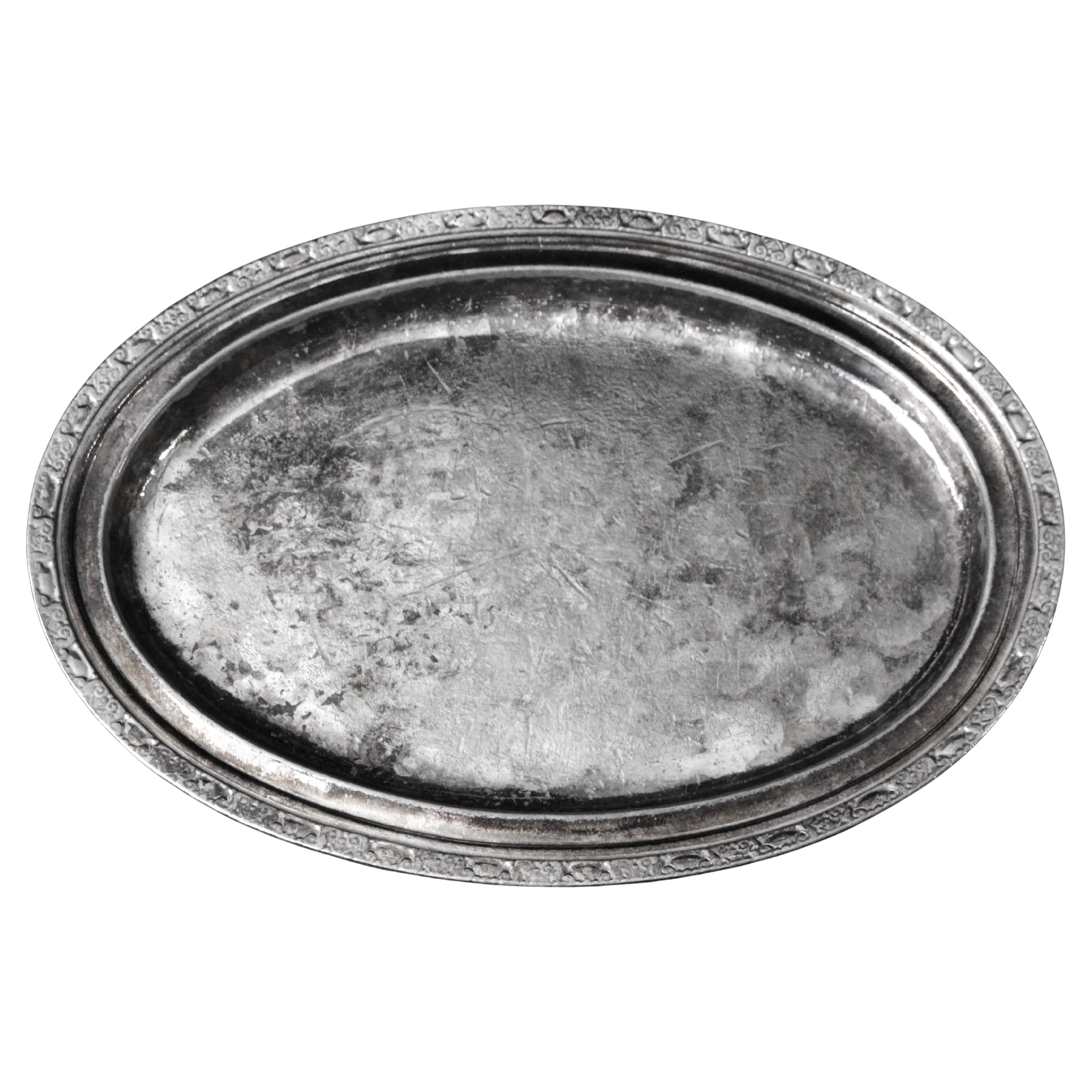 Waldorf Astoria Hotel Silver Plated Beass Serving Tray