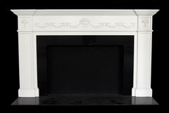 Waldorf Astoria Morgan Suite Federal White Wood Mantel