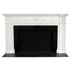 Waldorf Astoria Morgan Suite Federal White Wood Mantel