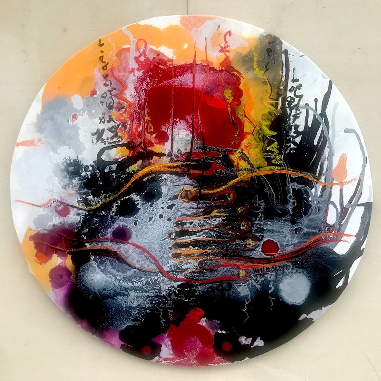 Space Epoxy Resin Art Contemporary Art Original Abstract Epoxy Resin  Painting, Round Space Picture Wall Art, Home Decor Purple -  Israel