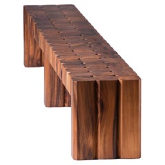 Walee Bench 210cm, Natural Monkey Pod Wood