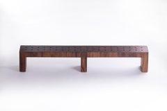 Walee Bench 210cm, Natural Monkey Pod Wood