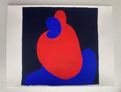 In abbraccio. Pittura figurativa su carta, Arte giovane, Vibrante, Arte europea