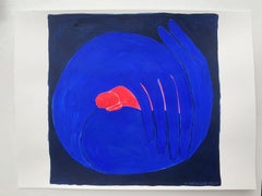 In Morpheus' Armen figuratives Gemälde auf Papier, junge Kunst, lebhafte, europäische Kunst