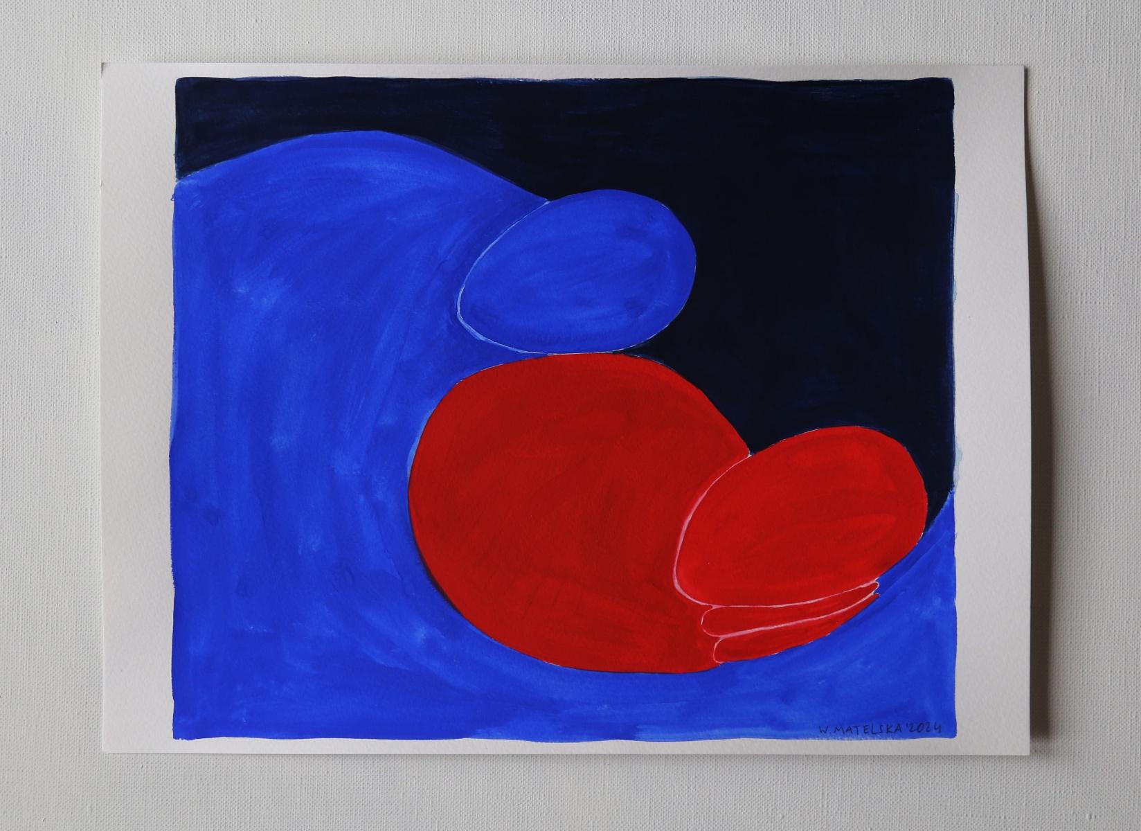 En brazos de Morfeo Pintura figurativa sobre papel, Arte joven, Vibrante, Arte europeo - Painting de Waleria Matelska