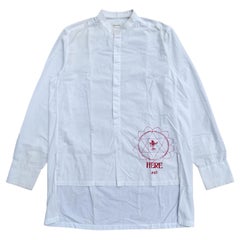 Wales Bonner Buddha-Shirt mit Mandarin-Kragen, Frühjahr/Sommer 2019