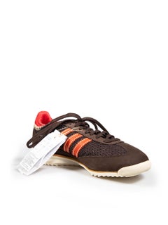 Wales Bonner Wales Bonner X Adidas Brown Striped Trainers Size UK 7