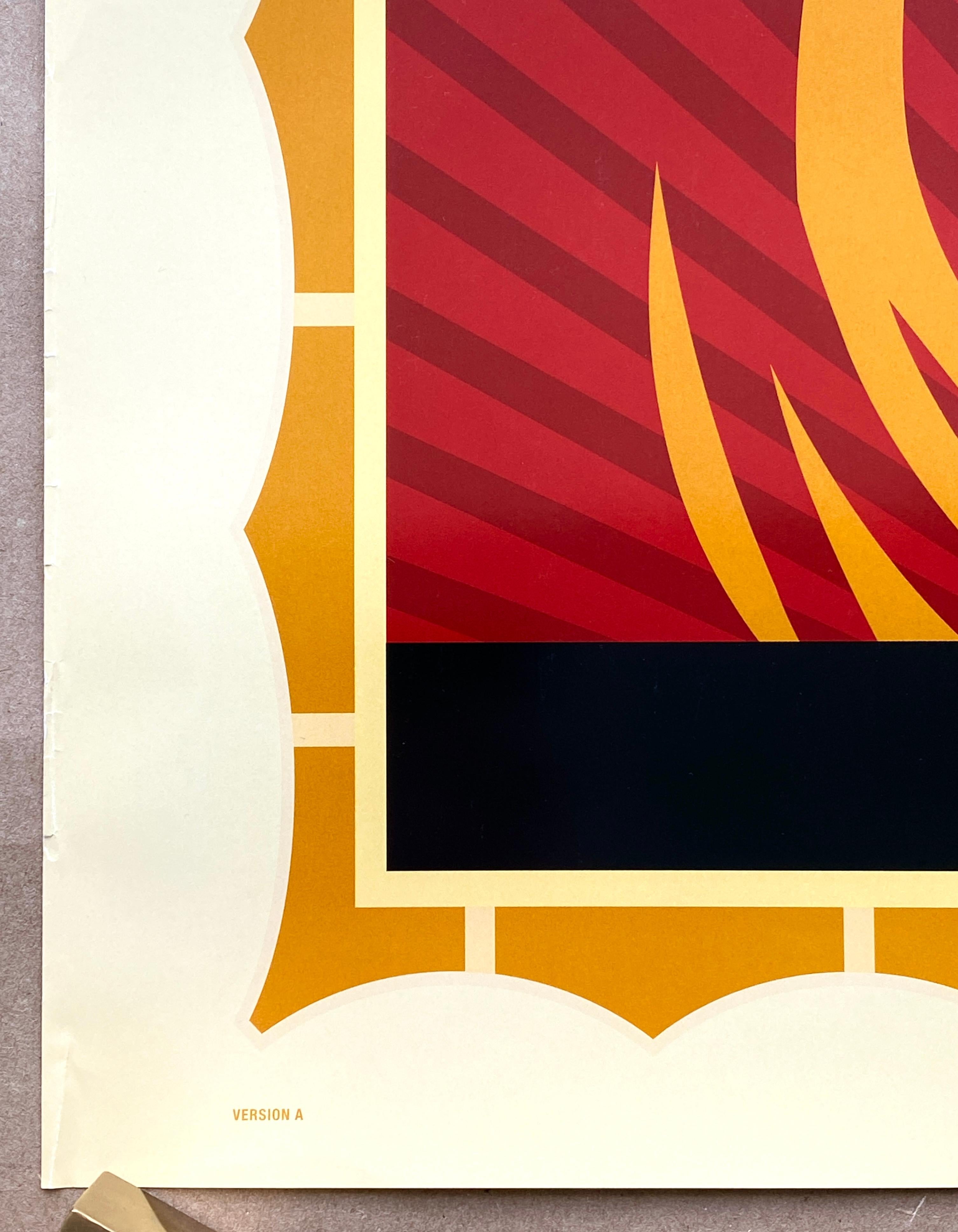 XXI secolo e contemporaneo Poster originale del film 'Walk the Line' disegnato da Shepard Fairey, americano, 2005 in vendita