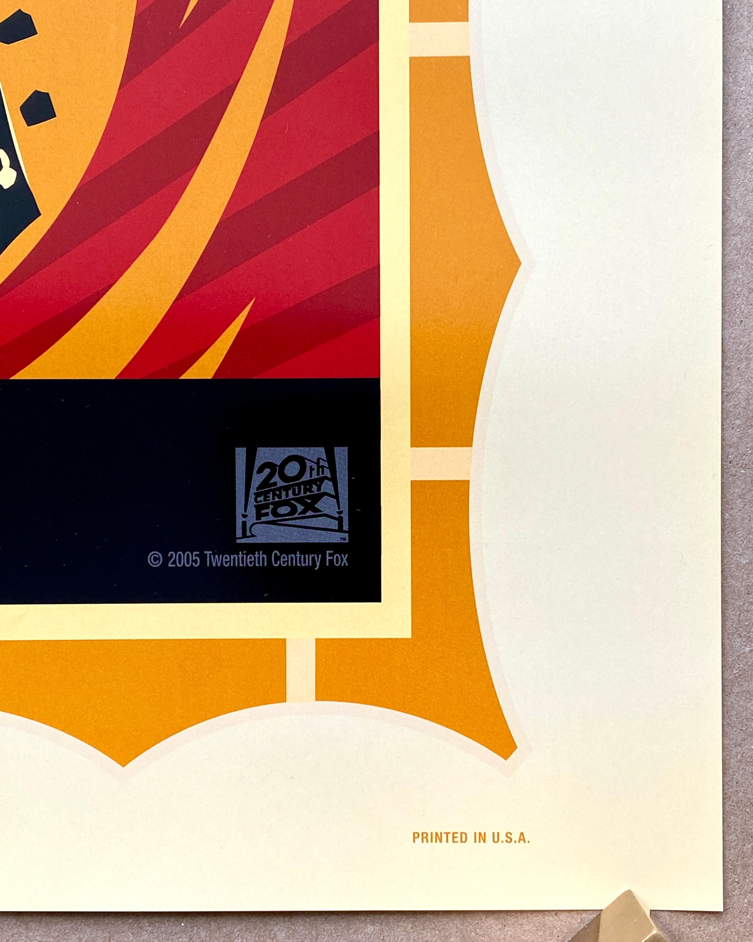 Carta Poster originale del film 'Walk the Line' disegnato da Shepard Fairey, americano, 2005 in vendita