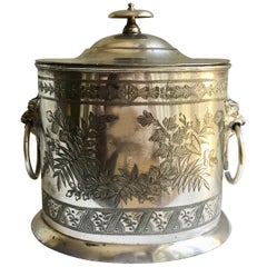 Vintage Walker and Hall Sheffield Silver Tea Caddy