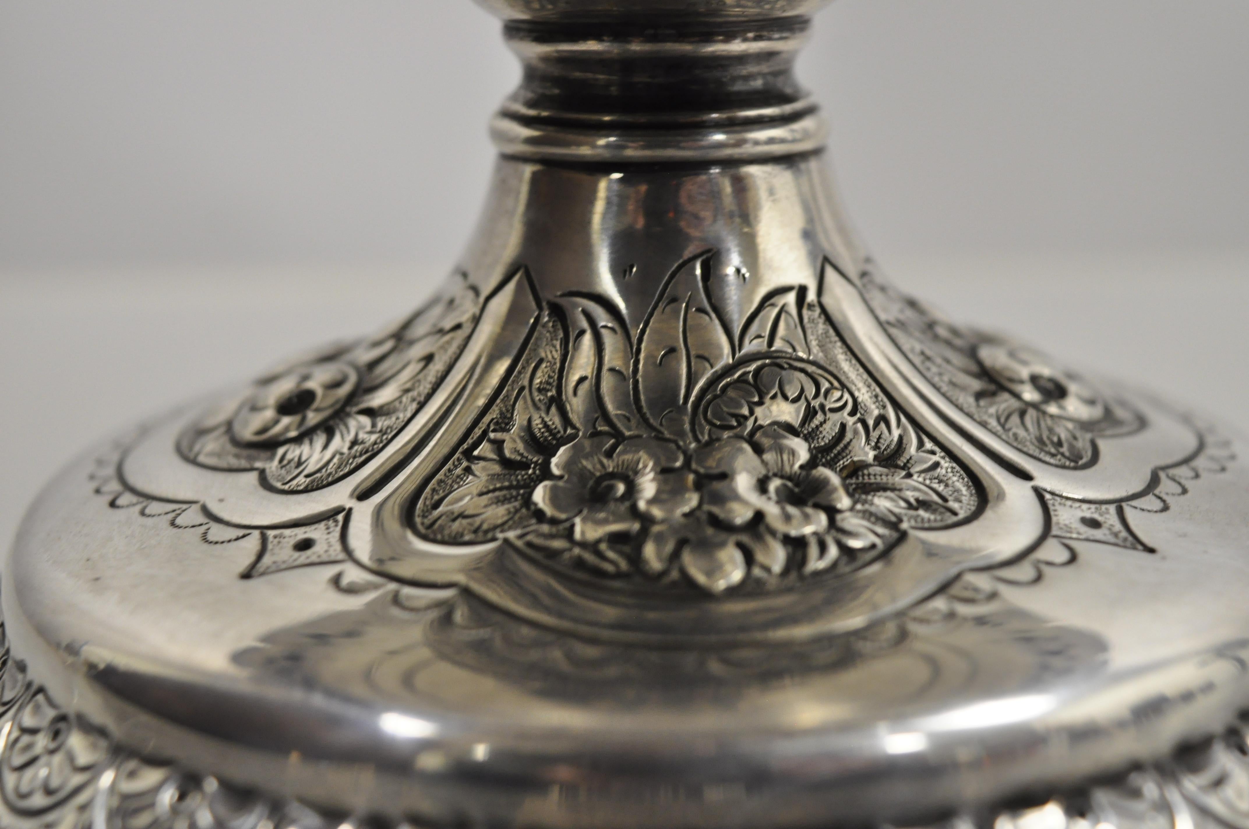 20th Century Walker & Hall Sheffield Silver Plate Regency Fruit Shell Compote Platter Stand
