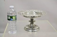 Walker & Hall Sheffield Silver Plated Regency Fruit Shell Compote Platter Stand