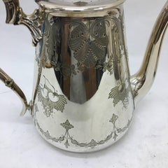 Walker & Hall, servizio da tè in argento, Inghilterra, 1861