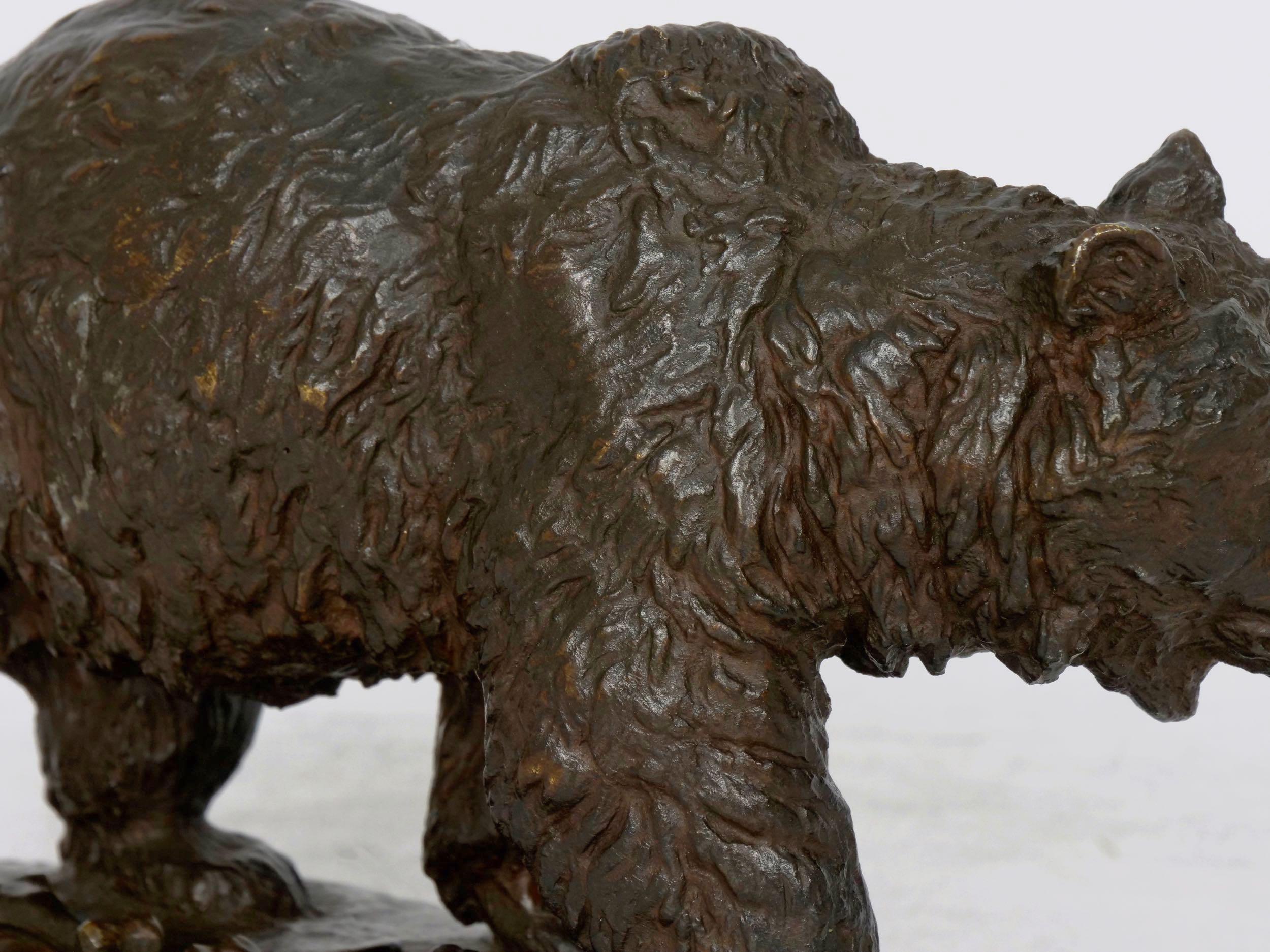 “Walking Bear” French Bronze Sculpture by Isidore Bonheur & Peyrol 6