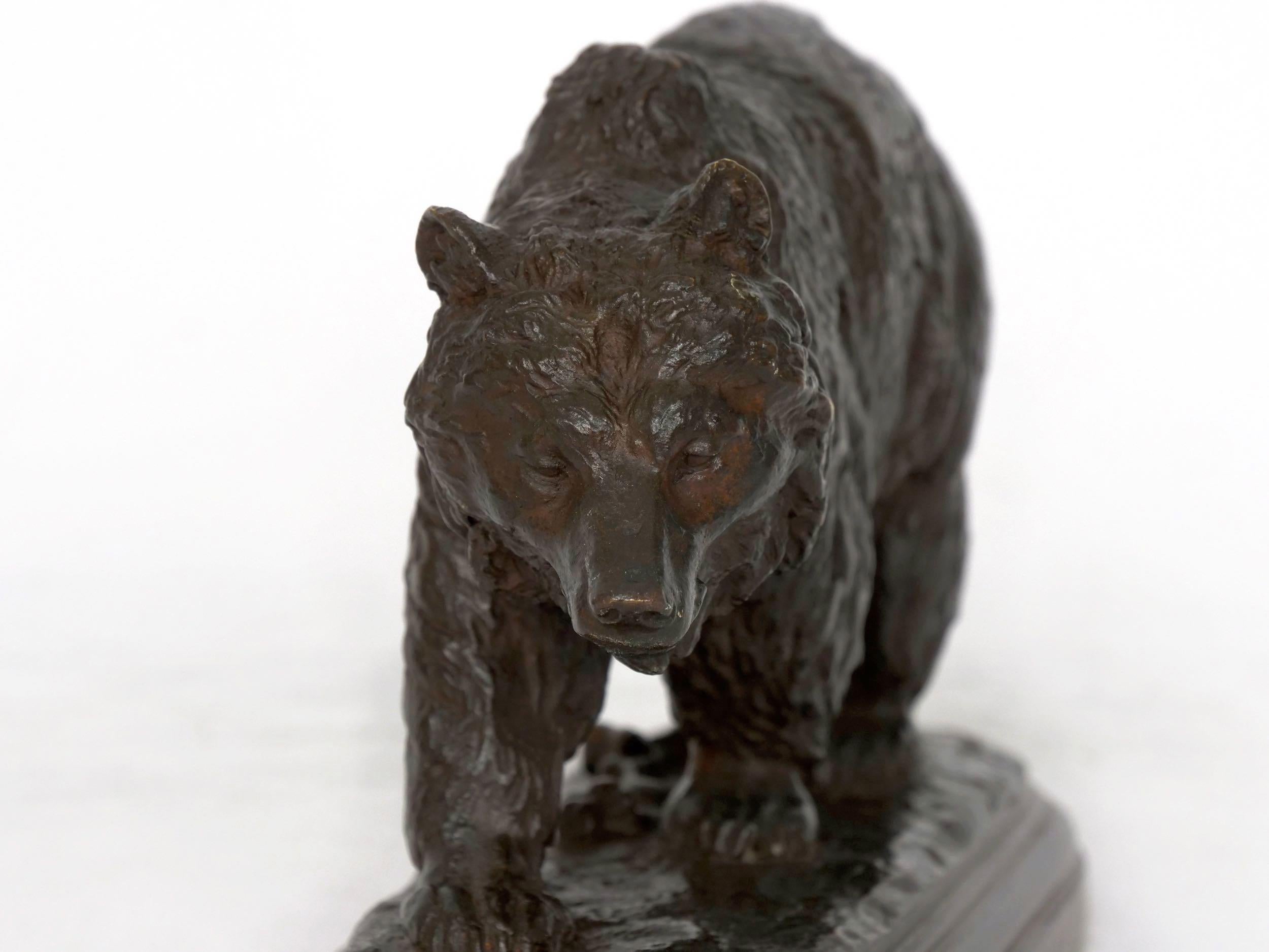 “Walking Bear” French Bronze Sculpture by Isidore Bonheur & Peyrol 9