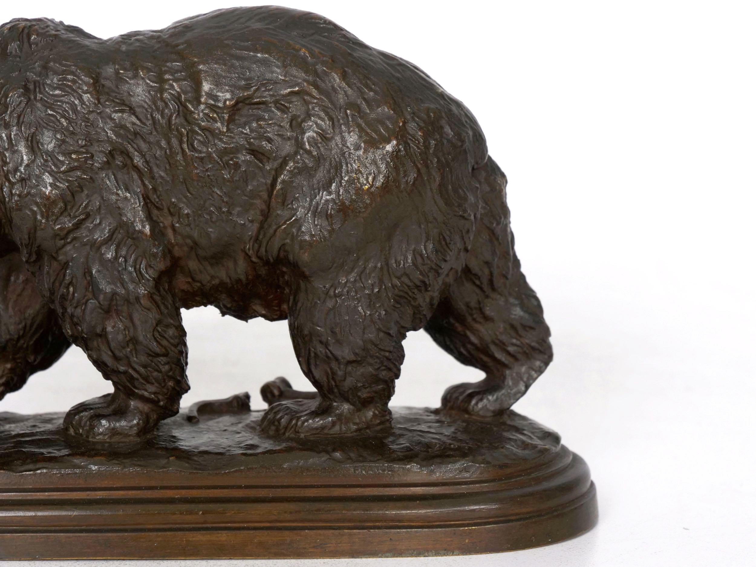 “Walking Bear” French Bronze Sculpture by Isidore Bonheur & Peyrol 10