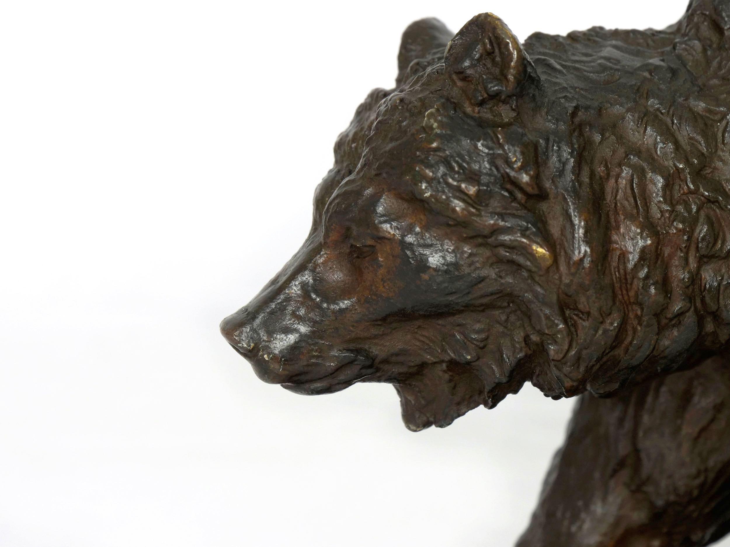 “Walking Bear” French Bronze Sculpture by Isidore Bonheur & Peyrol 11