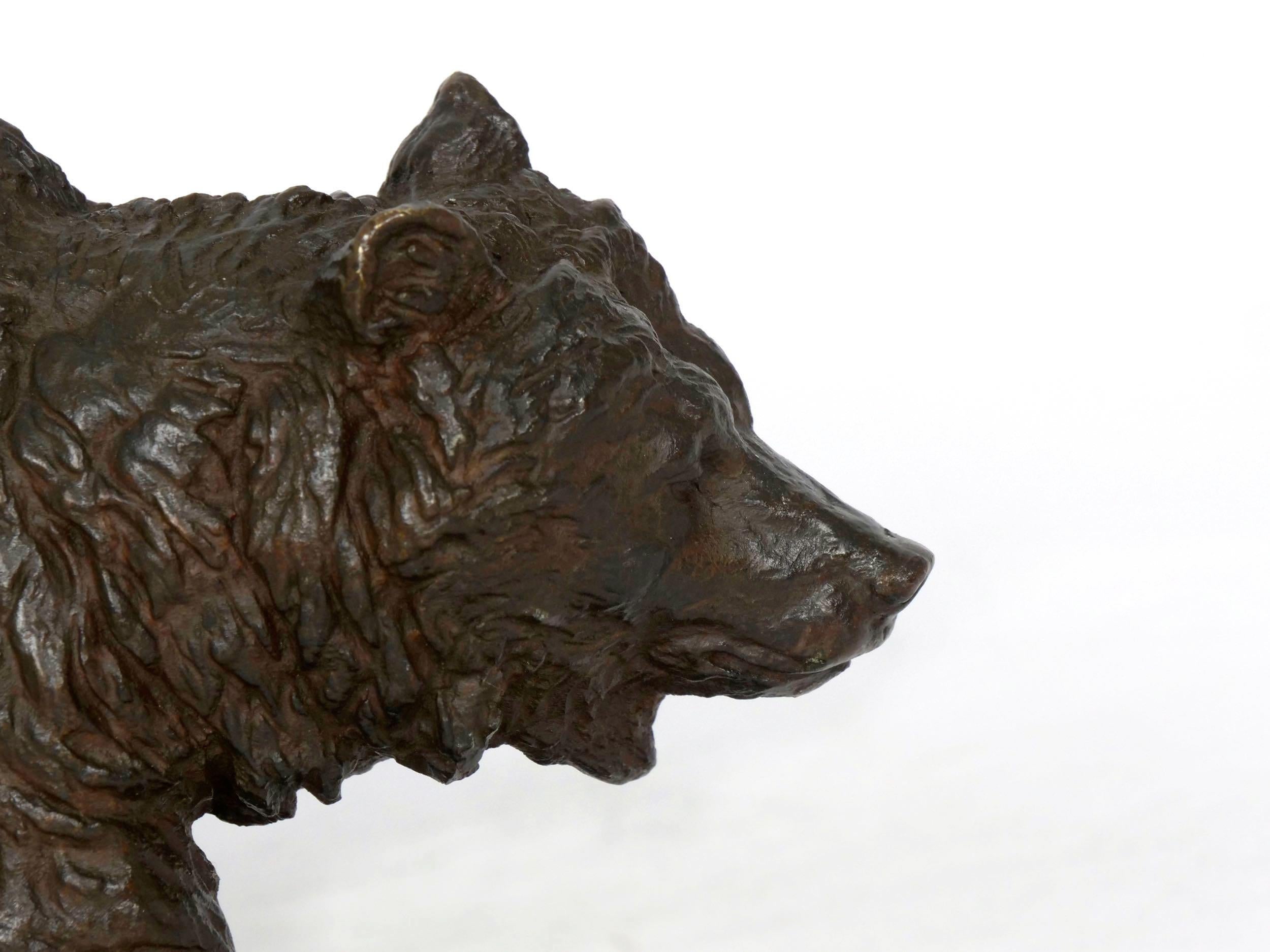 “Walking Bear” French Bronze Sculpture by Isidore Bonheur & Peyrol 5