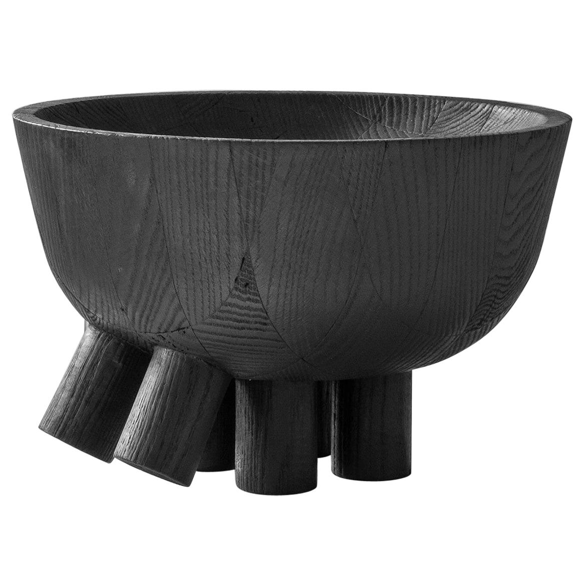 Walking Bowl in Iroko Wood, Arno Declercq