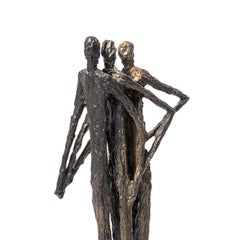 Walking Bronze Sculpture
