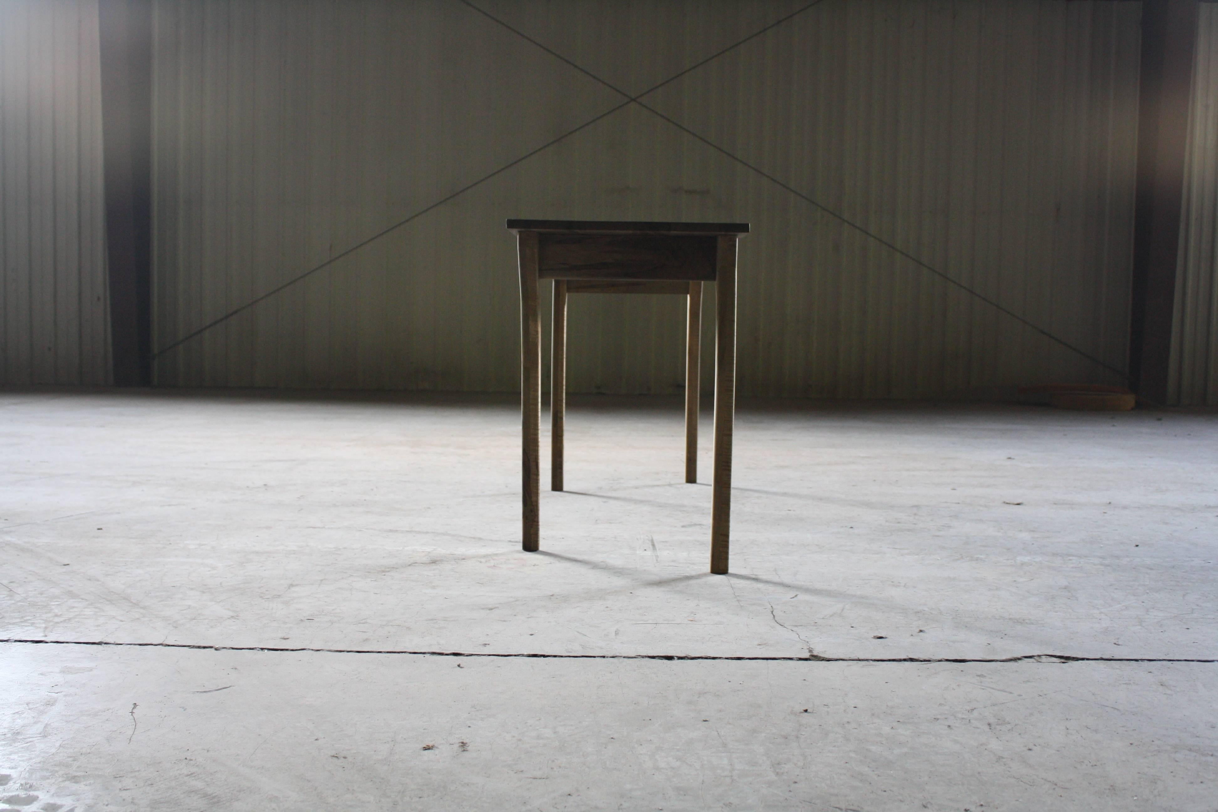 Walking, Handmade Hall Table or Custom Desk in Oxidized Walnut by Laylo Studio For Sale 4