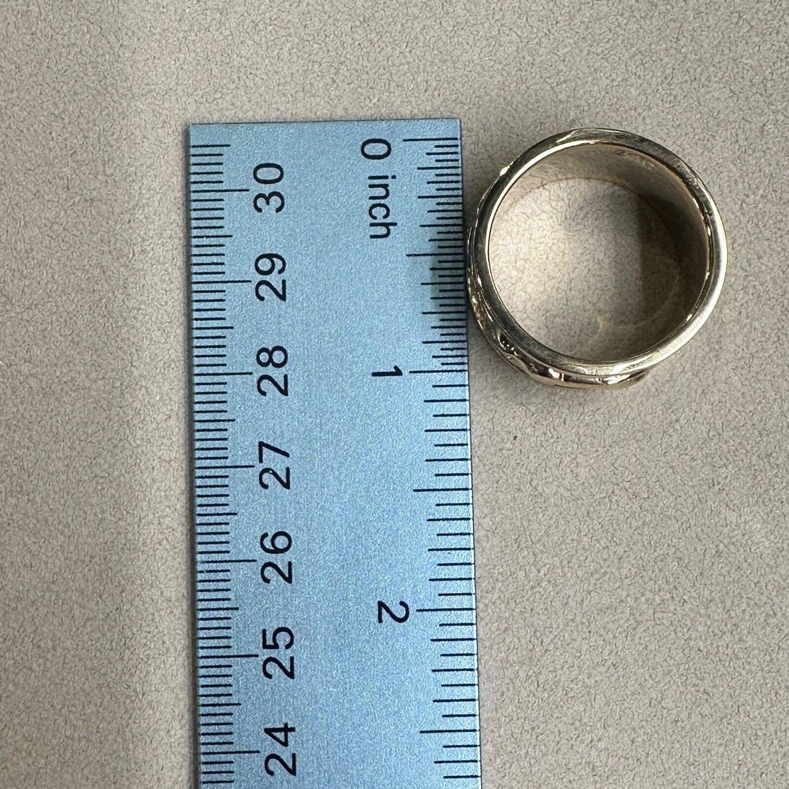 Modern Walking Panther 14k Yellow Gold Large Ring For Sale