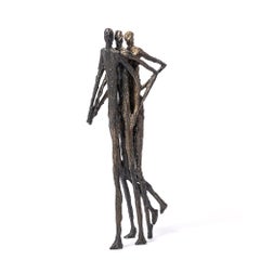 Walking Bronze Sculpture
