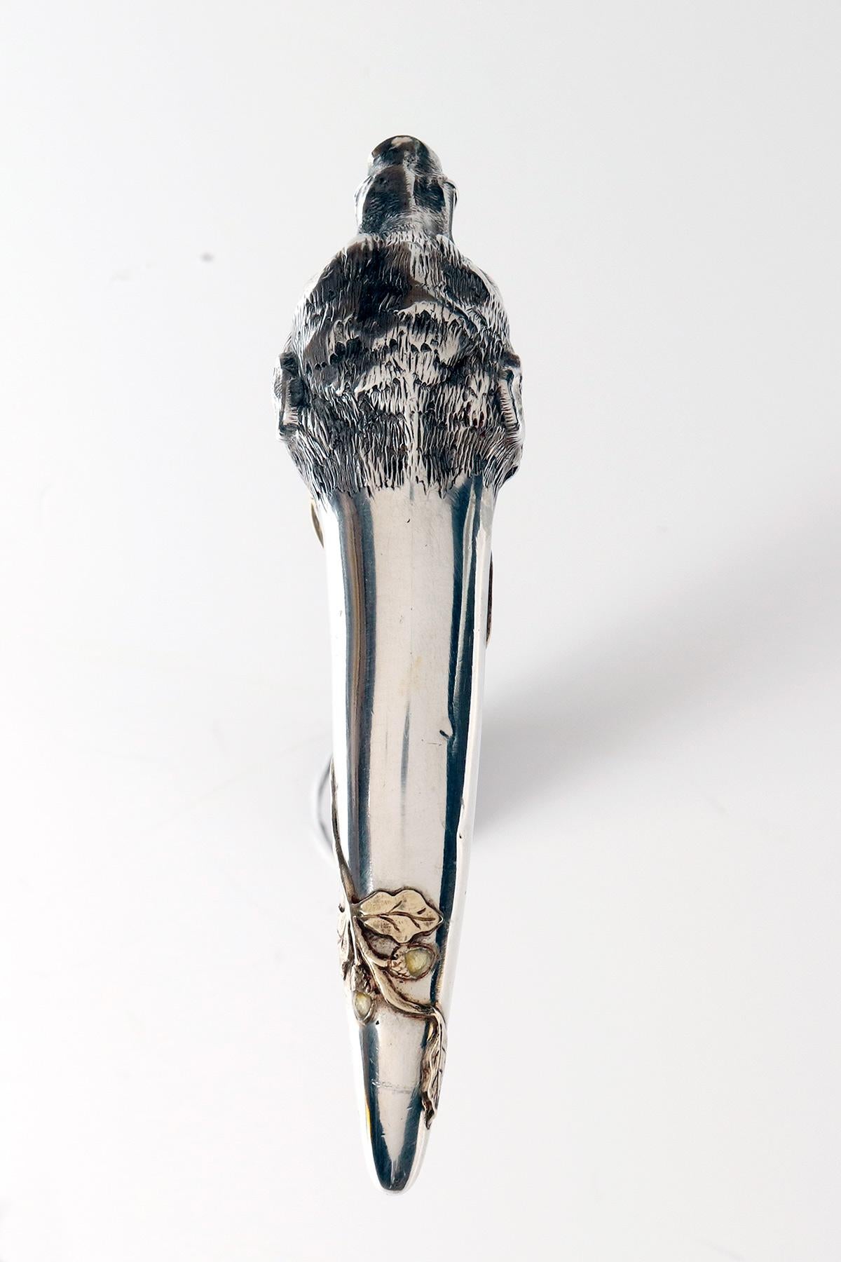 Walking stick, a boar’s head, by Joseph Ladislav Nēmec, Prague 1900. For Sale 6