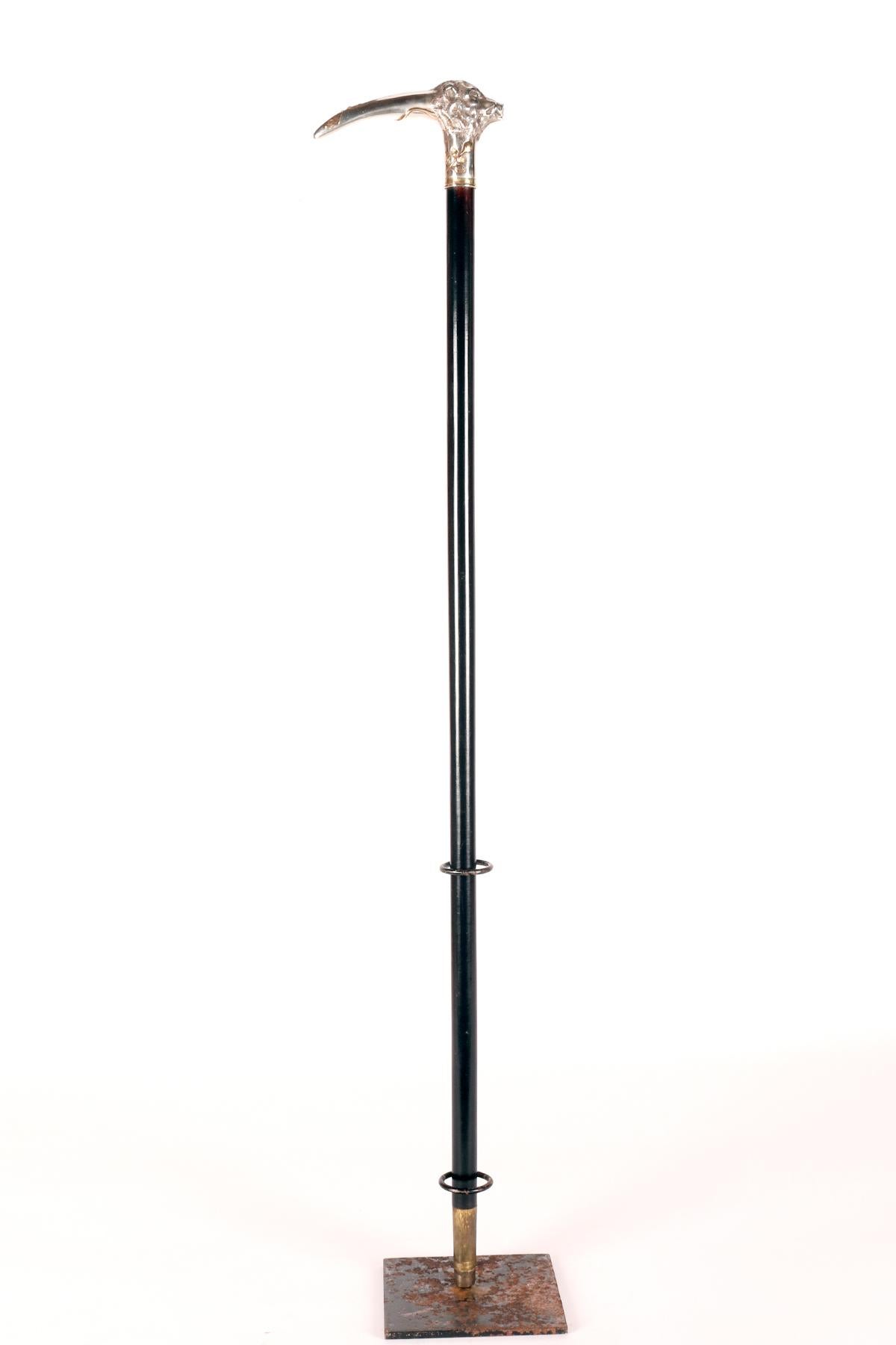 Walking stick, a boar’s head, by Joseph Ladislav Nēmec, Prague 1900. For Sale 8