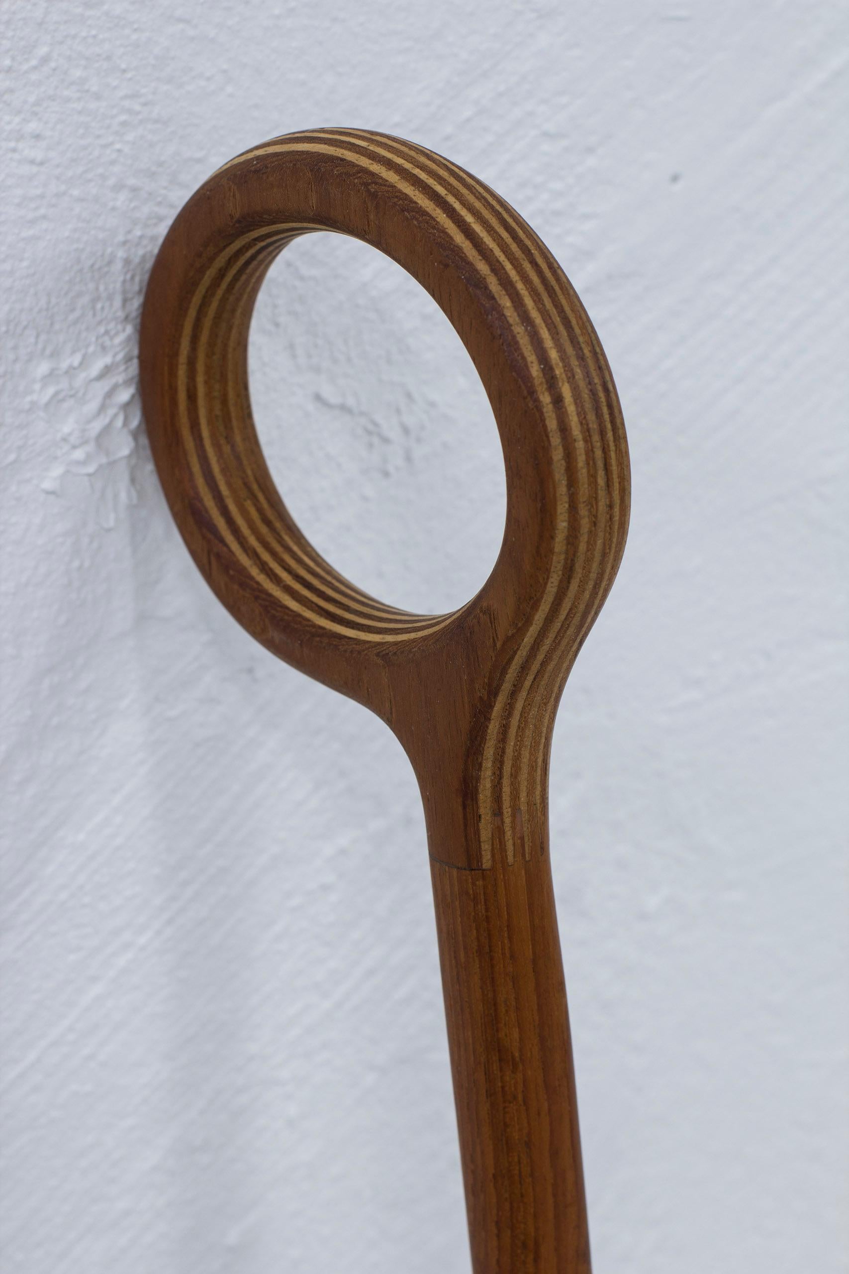 Scandinavian Modern Walking stick/cane in teak an maple by Nanna & Jørgen Ditzel, Denmark, 1950s For Sale