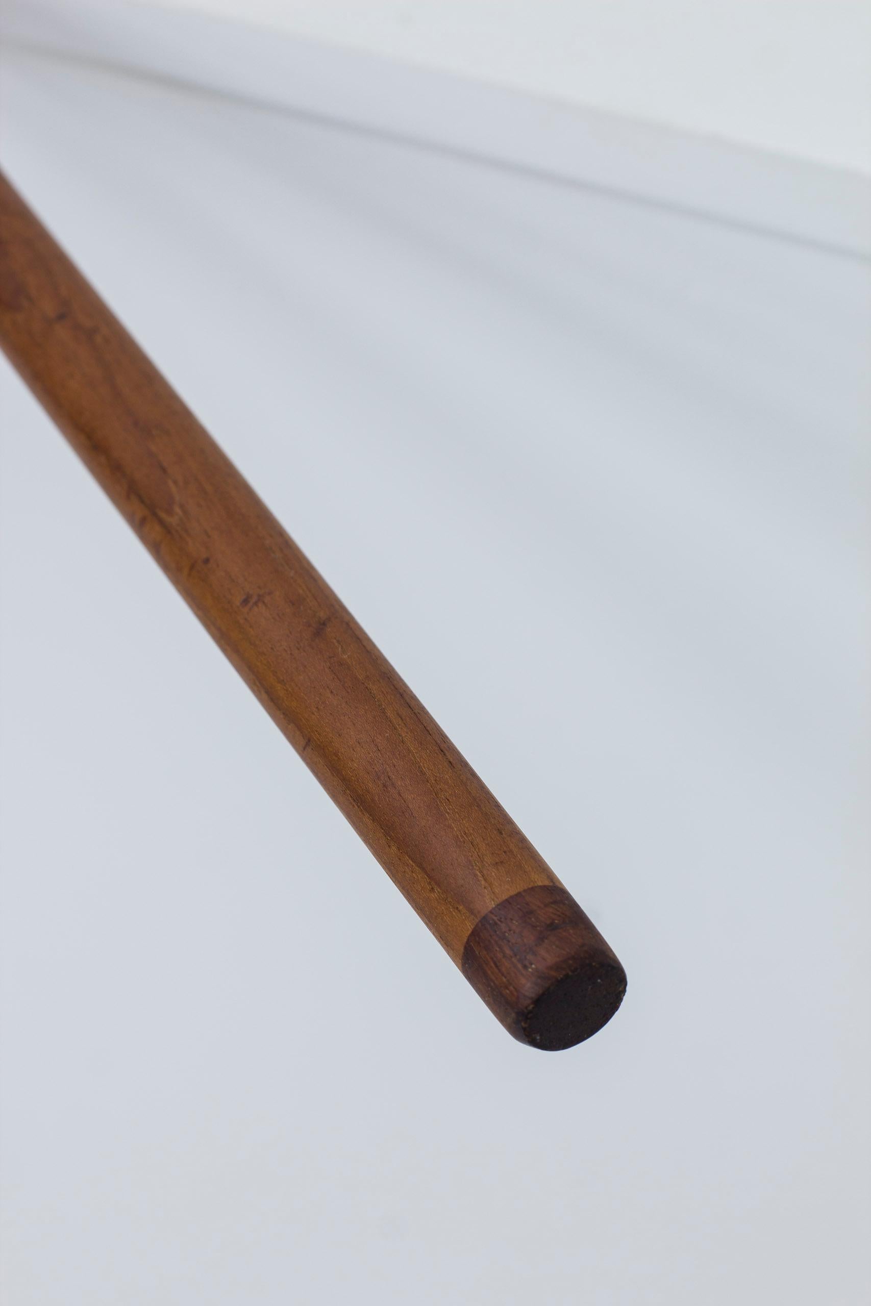 Mid-20th Century Walking stick/cane in teak an maple by Nanna & Jørgen Ditzel, Denmark, 1950s For Sale