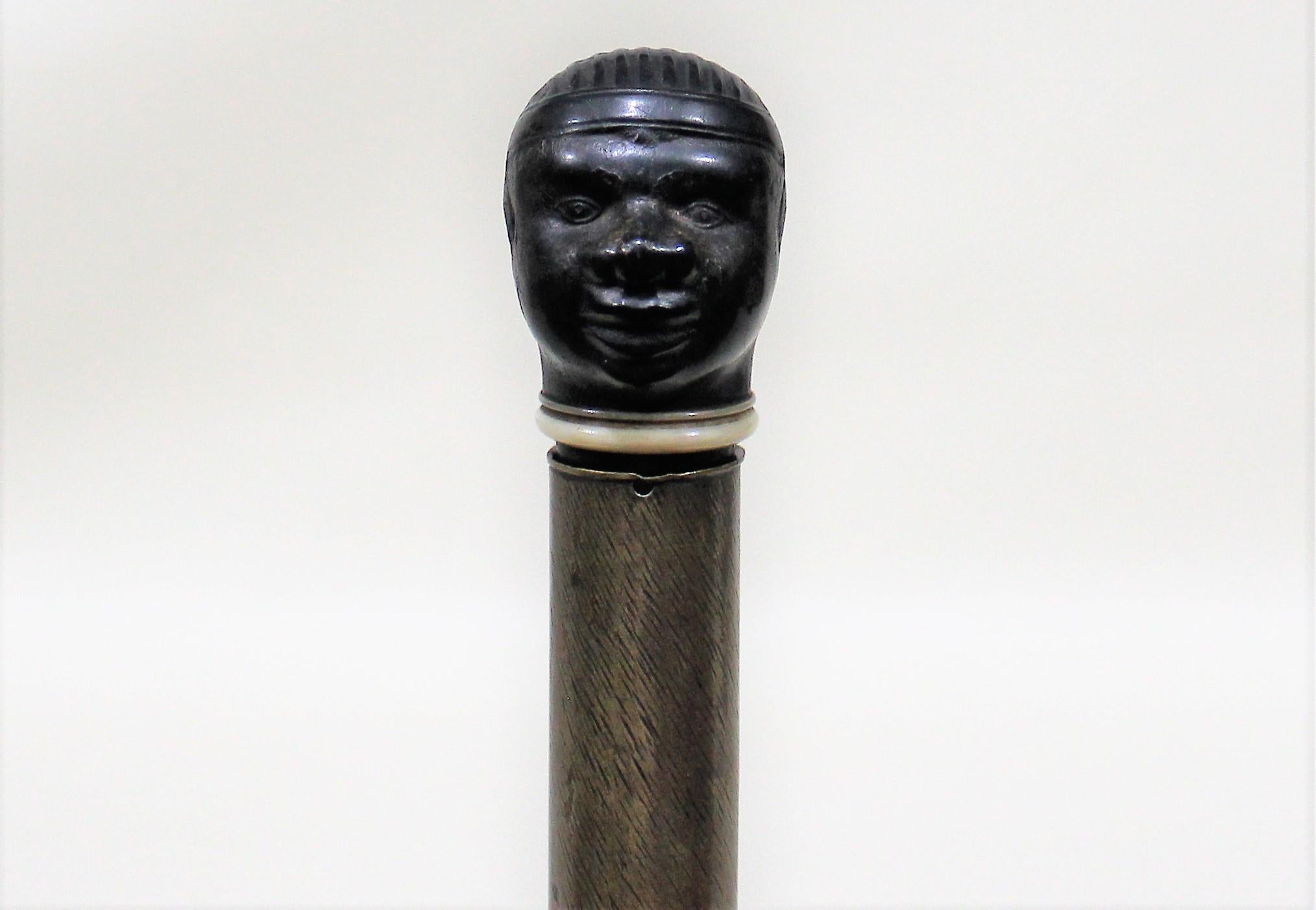 hand carved african walking stick
