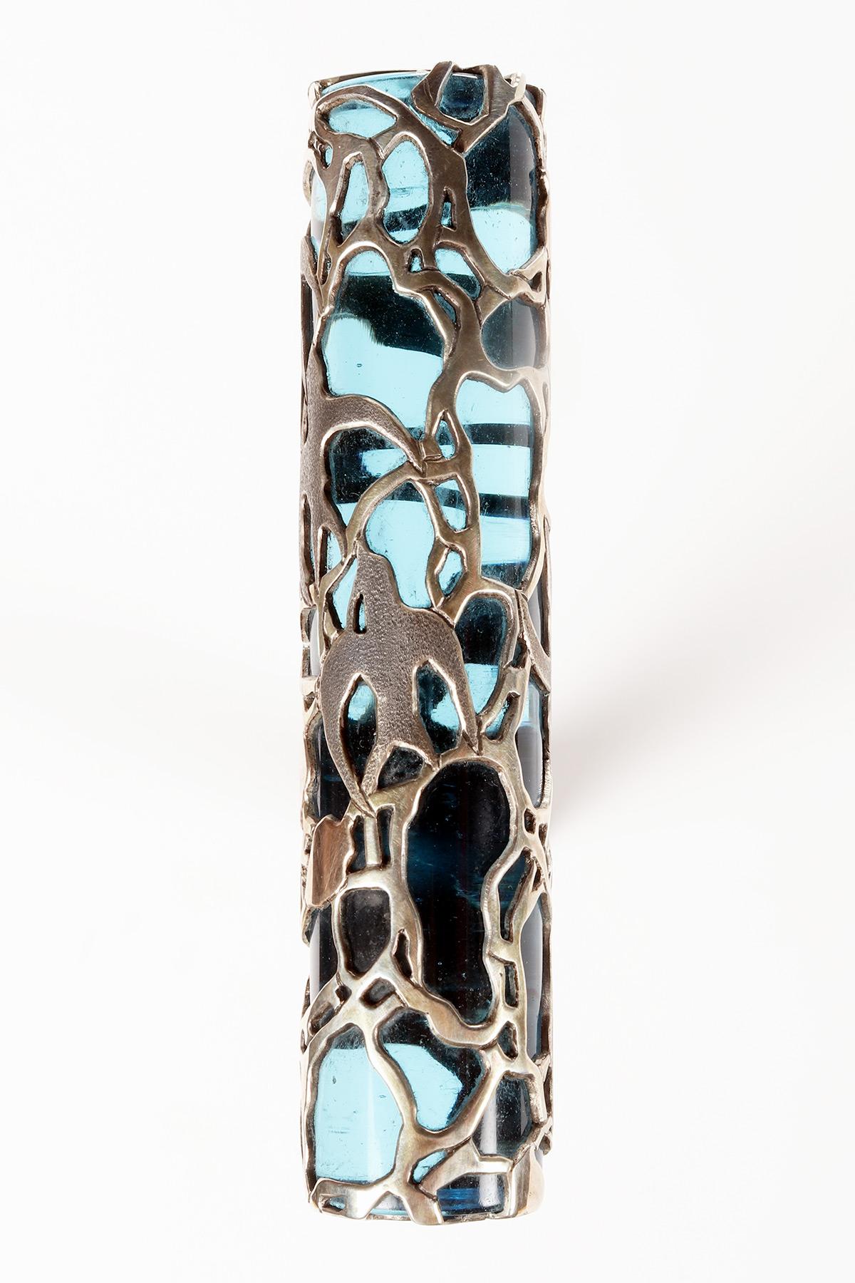 Walking stick, Duilio Cambellotti and Petocchi swallows cane, Rome, Italy 1910. For Sale 4