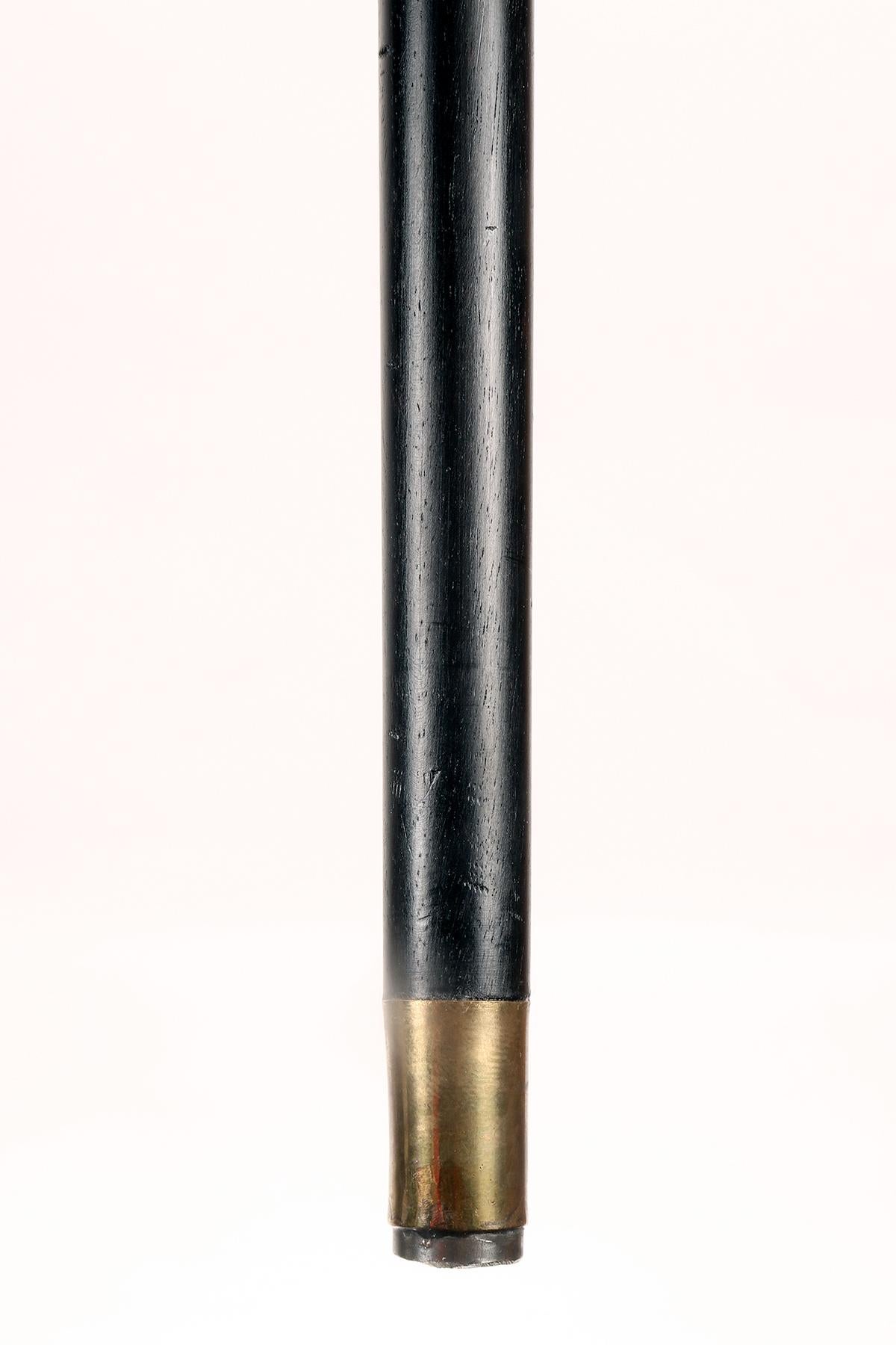 Walking stick, Duilio Cambellotti and Petocchi swallows cane, Rome, Italy 1910. For Sale 5