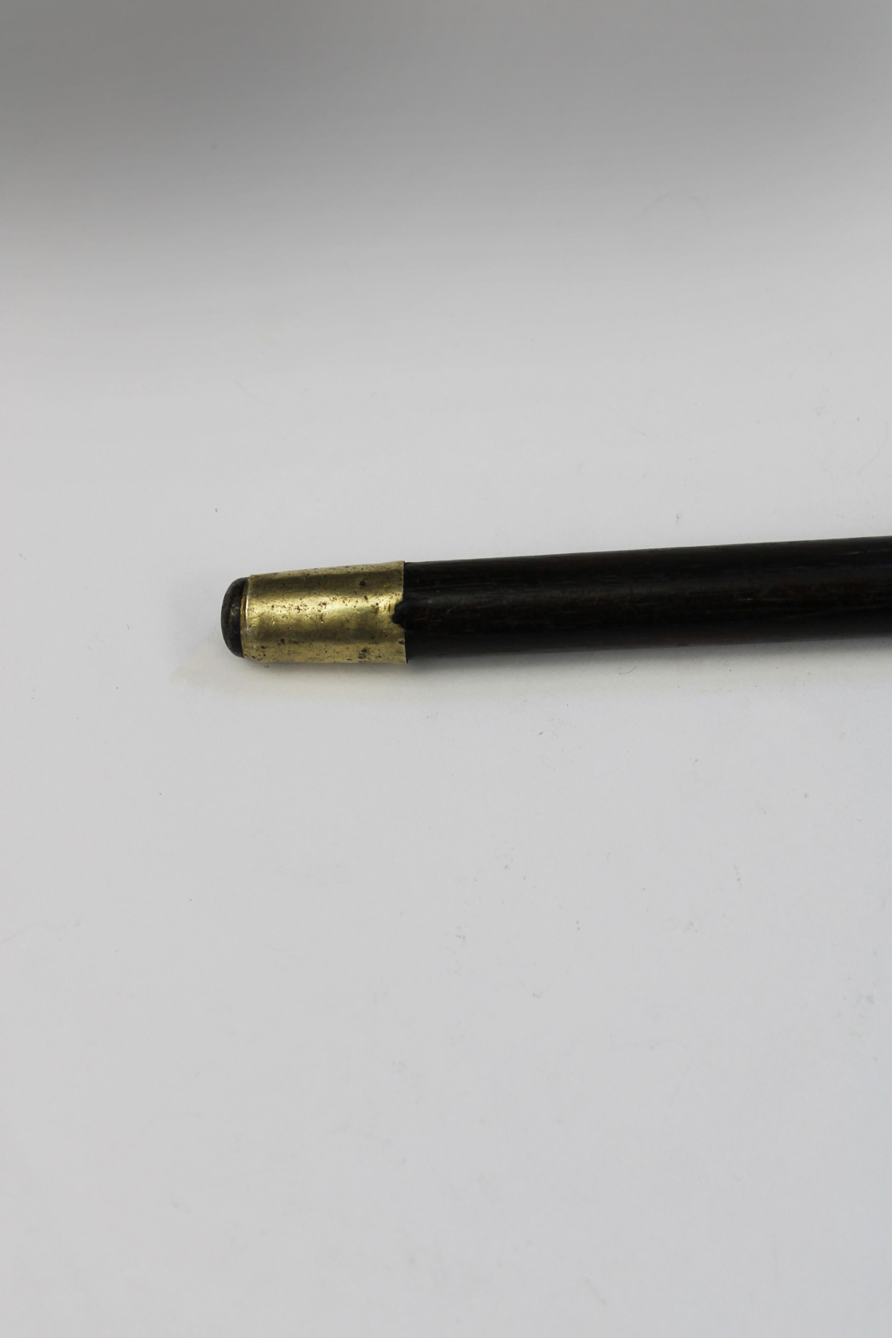 Bastón indio palo de rosa plata Lucien Gaillard Nativo americano 1900 Francia en venta 5