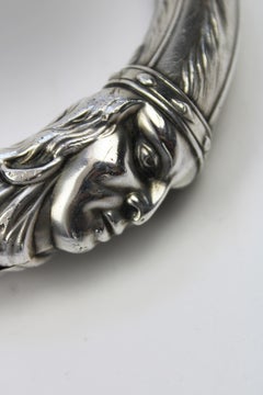 Walking Stick Indian Silver Rosewood Lucien Gaillard Native American 1900 France